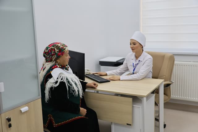 Фоторепортаж: В Туркменистане открыли новый медцентр в жилом комплексе  Гарадашаяк