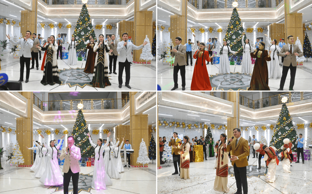 В Государственном энергетическом институте Туркменистана прошло новогоднее праздничное мероприятие