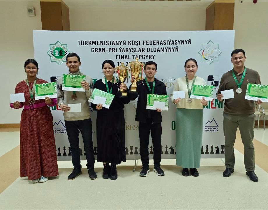 Определились победители Гран-при Шахматной федерации Туркменистана